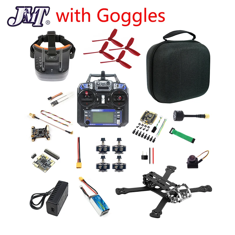 Квадрокоптер JMT RTF Rooster 225 мм колесная база DIY RC Racing Drone рама из углеродного волокна