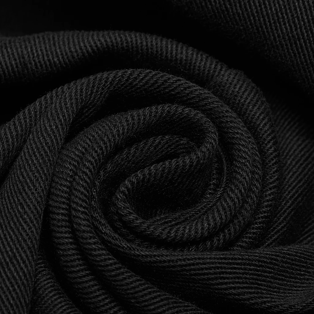 Панк рейв Мужской панк странное пальто микро-эластичный твил Имитация кожи индивидуальность уникальный зимний черный длинная куртка