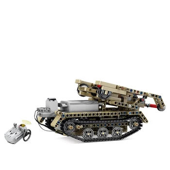 

Electric Power Military Technic Tank Building Blocks RC Remote Control 2 In 1 Deformable Tanks Robot Set Tech Toys for Kids Boys