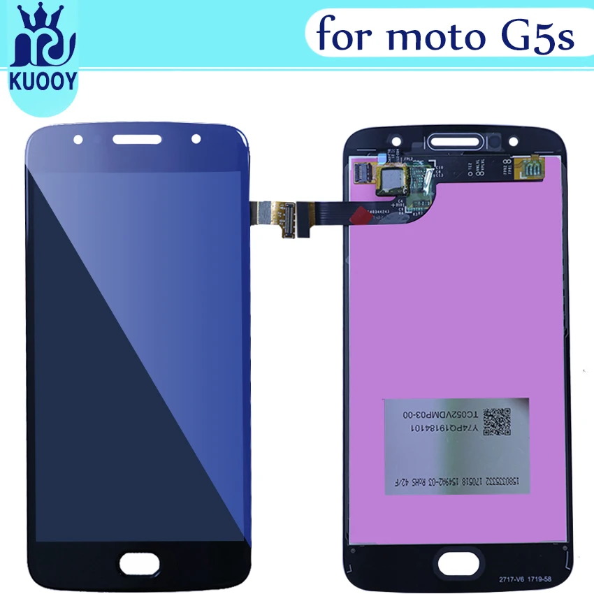 

original For Motorola Moto G5S XT1793 XT1794 XT1792 LCD Display Touch Screen Monitor Panel Digitizer Front Glass Assembly Parts