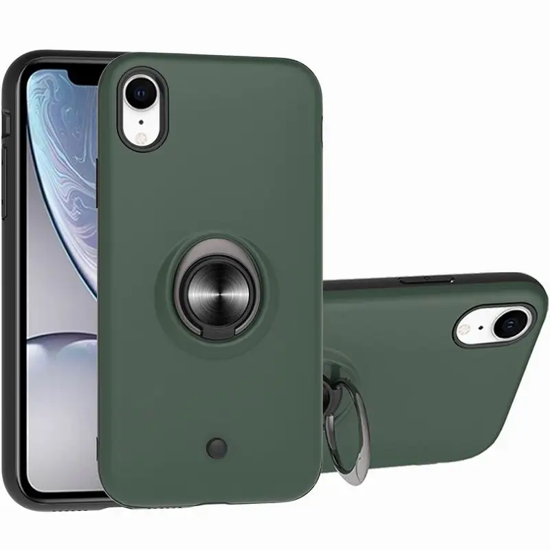 2in1 Rugged Armor Case Hard TPU PC Cover For iphone 6 6S 7 8 Plus X XS Max XR 11 Pro SE 2020 with Finger Holder | Мобильные телефоны