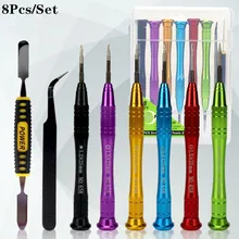 8Pcs/Set combination screwdriver Tweezer Disassembly Set Used for all Phone Repair Tools Cross scorpion disassemble epair tool