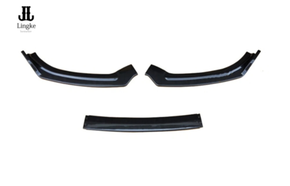 Черный/углеродного волокна передний бампер подбородок спойлер защита для Audi A6 C7