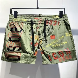 Short imprimé hawaïen à trois points pour hommes, short de sport de rue, de Fitness, de course, printemps et été, 2021 