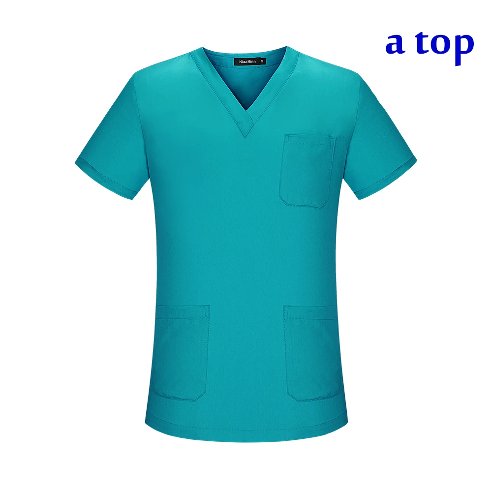 Медицинская одежда размера плюс, розовая с цветочным принтом, униформа для кормления, медицинская одежда, стоматологическая клиника, больница, рабочая одежда, хирургический костюм - Цвет: Tops 3