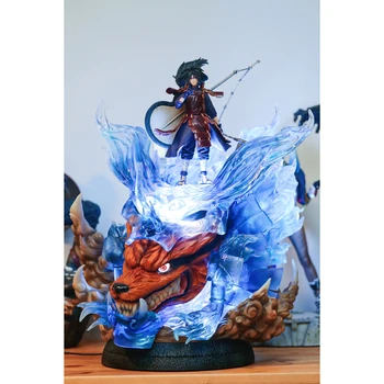 

Naruto Hands Master Spots Zuo Zuoneng is almost nine-tailed spot Beasts difficulty Statue with lights Action Figure Toy BOX Q244