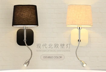 

Bedroom headboard muffle light reading LED wall lamp study simple modern Nordic creative wall lamp