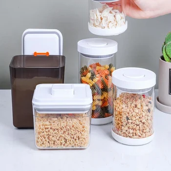 

Food Container Storage Tank Airtight Rice Flour Sugar Containers BPA Free High Borosilicate Cereal Dry Food Storage with Lids