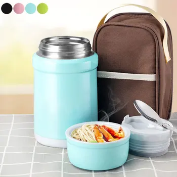 

Vacuum Flask Soup Food Insulated Bottle Stainless Steel Soup Pot Lunch Box Insulated Food Container KSI999