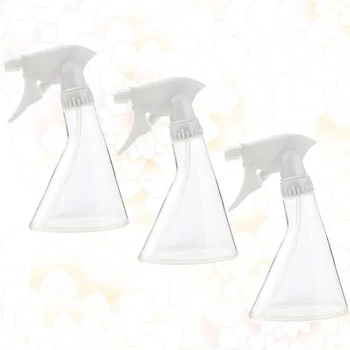 

3pcs Multifunctional Spray Bottle Empty Refillable Bottle Flowers Plants Watering Sprayer Hairdressing Spray Bottle (370ml, Tran