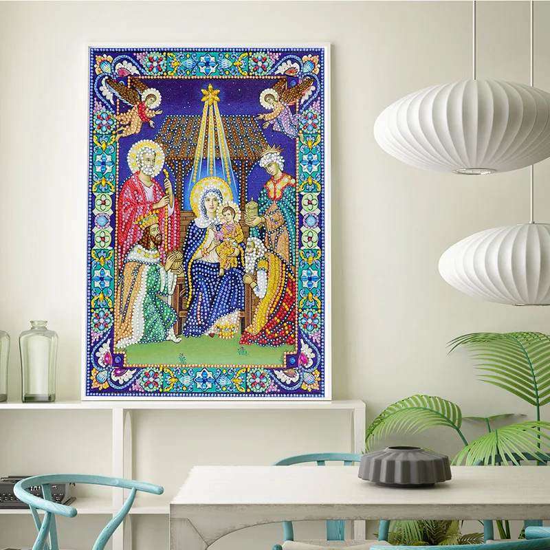 DIY 5D Diamond Embroidery Icon Series People Bead Diamond Painting Pearl Crystal Glass Mosaic Orthodox New Sale (3)