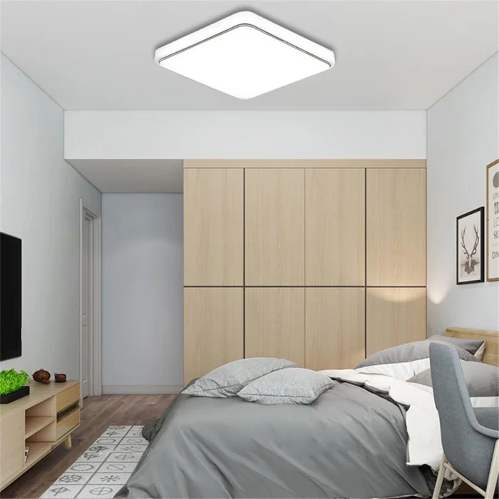 Светодиодный потолочный светильник квадратное покрывало современный дизайн для спальни кухни гостиной TSH Shop
