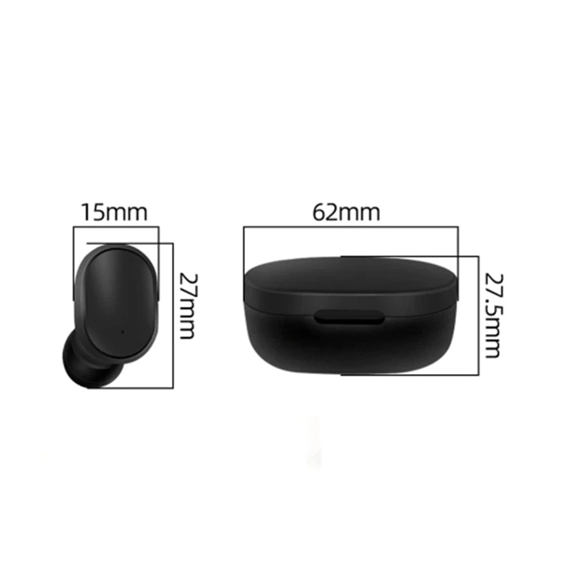 A6S Mini TWS Twins True-wireless In-Ear BT5.0 стерео наушники-вкладыши спортивные гарнитуры с микрофоном 280 мАч автоматическая зарядка коробка(черный