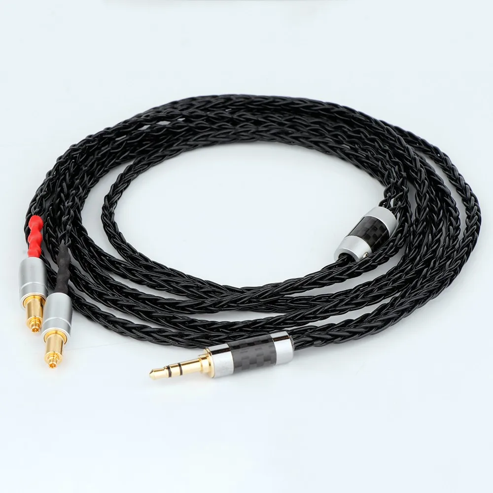 

Черный плетеный кабель для наушников Preffair 8 Core 7N OCC для наушников Shure SRH1540 SRH1840 SRH1440