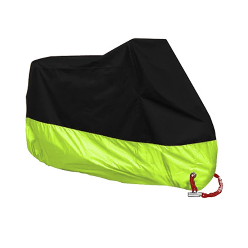XXL-green Крышка мотоцикла M L XL 2XL 3XL 4XL Универсальный Открытый УФ протектор для скутера Водонепроницаемый велосипед пылезащитный чехол 10 цветов - Цвет: XXL-green