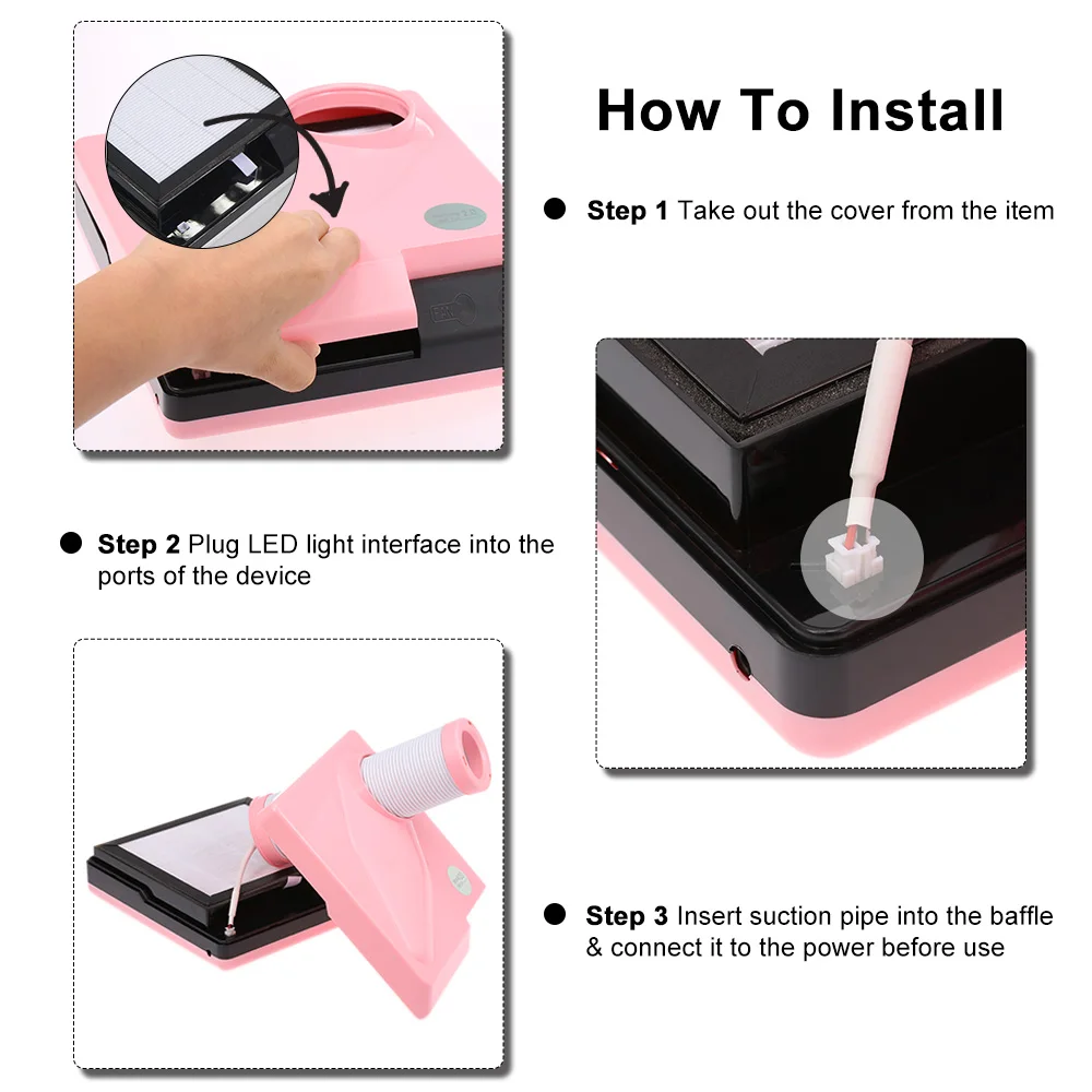 

Pro Nail Dust Suction Dust Collector Fan Vacuum Cleaner Manicure Machine Tools Dust Collecting Bag Nail Art Manicure Salon Tools