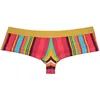 4PCS Mens Flowery Bulge Boxer Underwear Shiny 1/2 Coverage Cheeky Pouch Trunks Hot Bikini Boxers Shorts 6