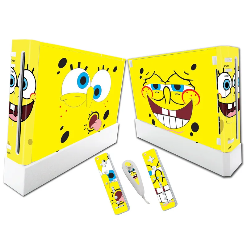 

200set For W ii Console Cover with Remotes Controller Skin sticker