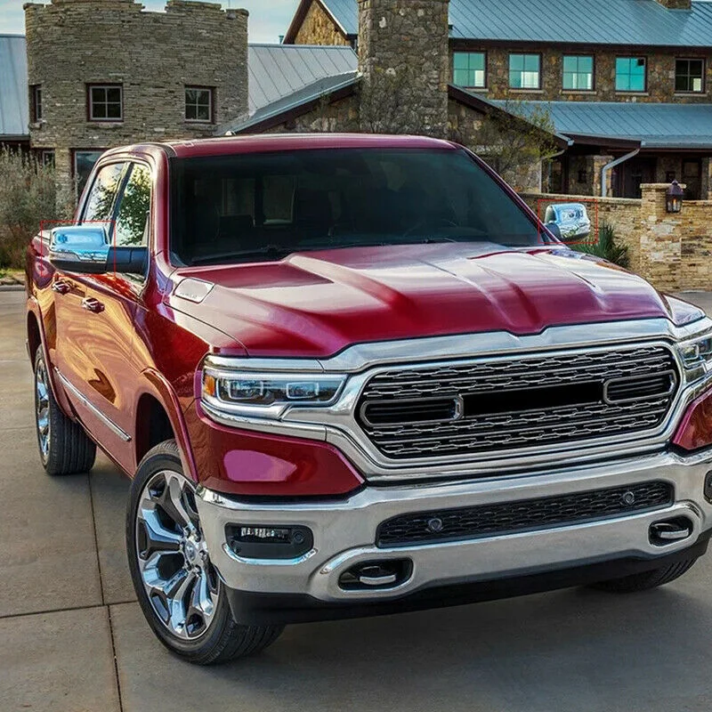 Для Dodge Ram 1500 зеркальные крышки ABS хром Sideview Серебряная накладка