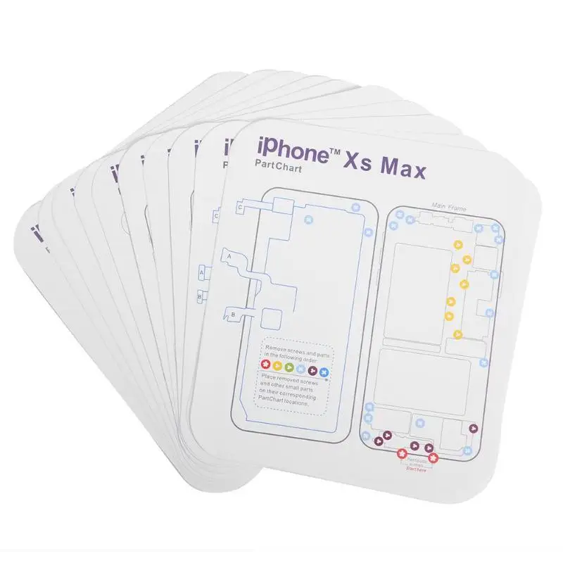 

Magnetic Screw Memory Mat Repair Tools Positioning Pad for iPhone XSMax Small Portable Clean Rubber Cellphone Repair Memory Pad