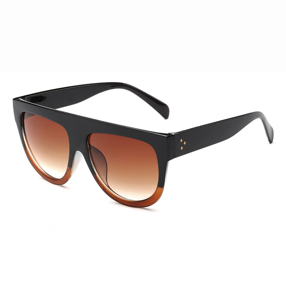 Новые женские солнцезащитные очки модные классические ретро большие оправы Солнцезащитные очки градиентные женские Оттенки UV400 роскошные дизайнерские очки - Цвет линз: G7  Black Tea