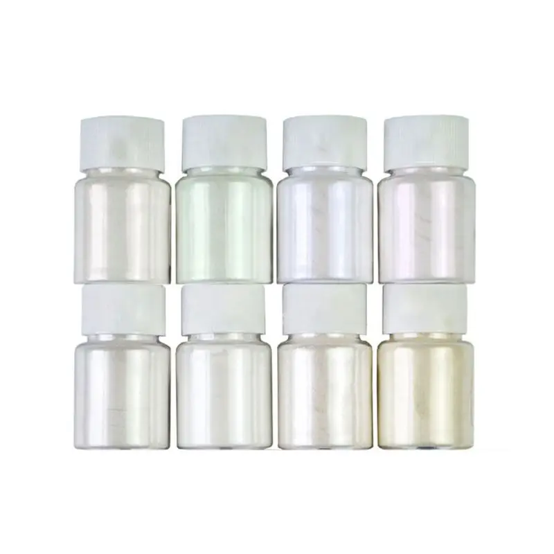 8 Pcs/set Pearlescent Powder Handmade Jewelry Making Filling Material Crystal Mud Pigment DIY Epoxy Filler D0UB
