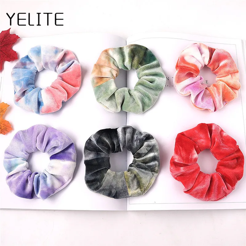 

YELITE Women Velvet Scrunchies Accessories Black Elastic Hair Bands for Girls Scrunchie Fashion Ladies Headdress Female Headwear