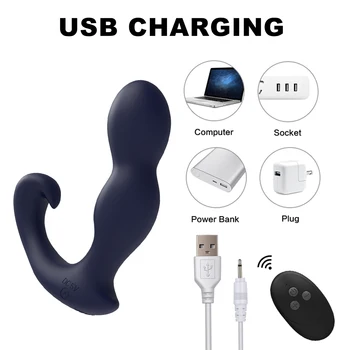 Sex Toys Male Prostate Massager Anal Vibrators Wireless Remote Vibrating Butt Plug Wearable Dildo Vibrators For Men Women 4