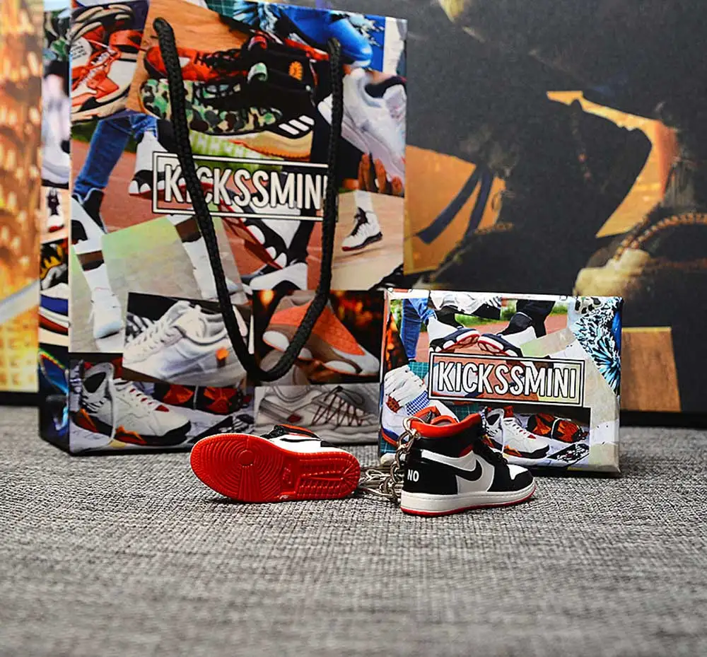 Дропшиппинг личность Jordan поколение AIR JORDAN 1 NFR Красный 3D кроссовок фигурный брелок сумка Подвеска парный брелок