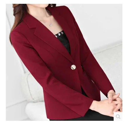 

Small Suit WOMEN'S Coat 2018 Autumn New Style Commuting Korean-style Long Sleeve Versatile Elegant Women's Leisure Suit