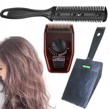 

Hairdressing Comb Portable Travel Mini Hair Brush Comb with Razor Comb Cutting Thinning Combs Hair Styling Tool
