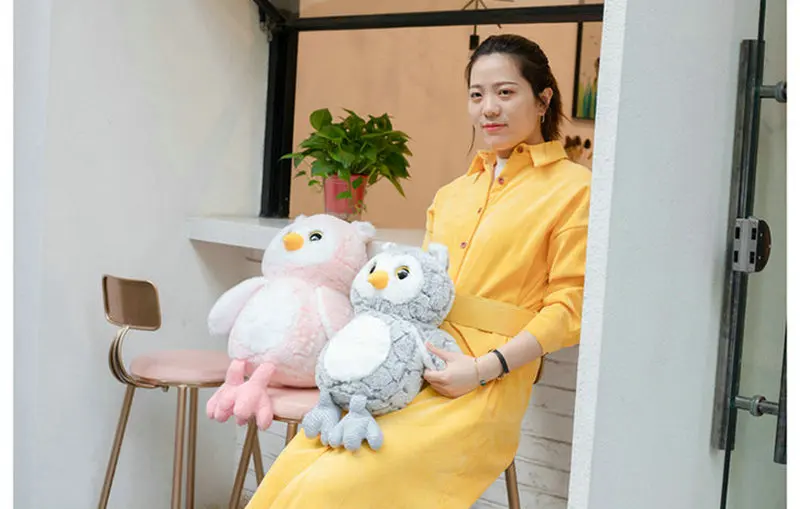 1 шт., 35-60 см, креативная Kawaii Сова плюшевая, игрушка, набивная хлопковая кукла с животными для детей, милая мягкая подушка подарок