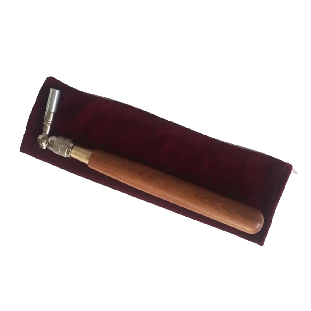 

Piano Tuning Lever Piano Wrench Hammer Musical Instruments Tool with Redwood Handle Adjustable Stainless Steel Head - 320mm