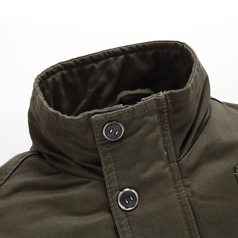 

Autumn & Winter New Style Slim Fit Stand Collar Men Jacket Fashion MEN'S Casual Jacket Long-sleeved Coat