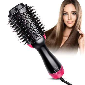 

Multifunctional three in one hair straightener comb blowdryer brush hot hair curler blow dryer barber shop accesorios dry styler