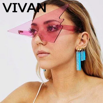 

Q7952 Rimless Sunglasses Women Brand Design Vintage Sun Glasses Gradient Pink Lens Men Lady UV400 Eyeglasses