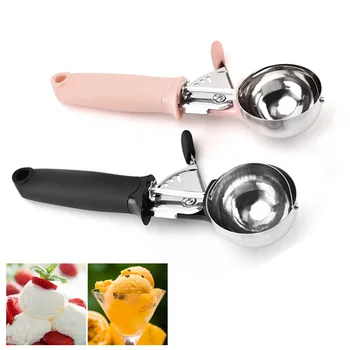 

Kitchen Gadgets Yogurt Cookie Scoop Ice Ball Maker Ice Cream Spoon Stainless Steel Ice Cream Tools 1Pcs Fruit Watermelon Spoons
