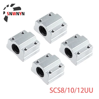 

4PCS Linear Motion Ball Bearing Slide Block Bushing SCS8UU SCS10UU SCS12UU Linear Shaft CNC 3D Printer Parts RU SHIPPING
