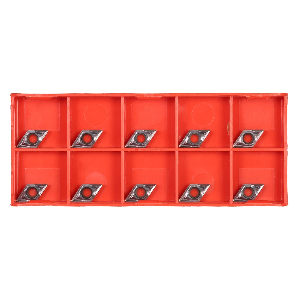 

10pcs/box DCMT070204 VP15TF DCMT21.51 Carbide Inserts CNC Lathe Blades Cutter Turning Tool