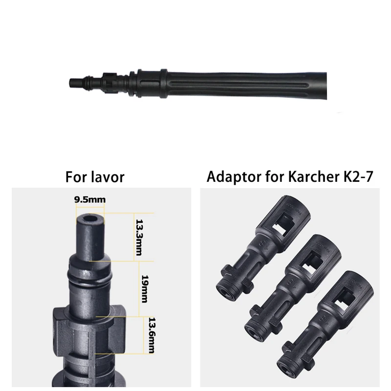 For Karcher K2 K3 K4 K5 K6 K7/Lavor pressure washer Cleaning brush for washing machine washing bucket  tornado for car cleaning 5