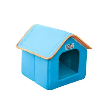 

Pet House Cat House Foldable Pet Shelter Winter Thicken Warm Removable Washable Foldable Warm House Windproof Waterproof