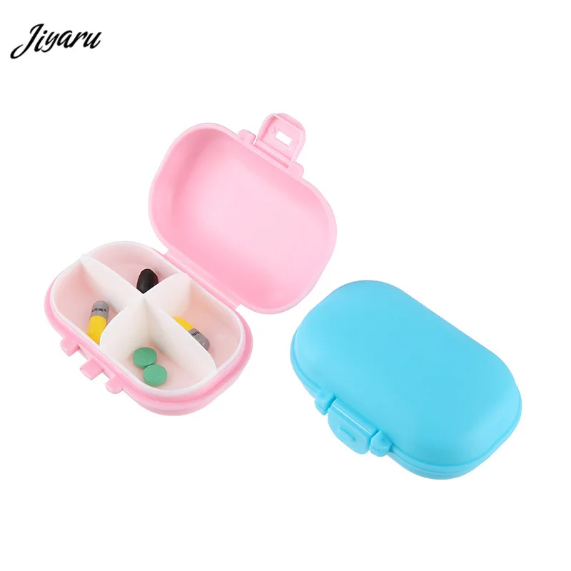 Medicine Box Mini Pill Cases Vitamin Pill Tablet Case Portable Travel Medical Box Pill Splitters Travel Accessories