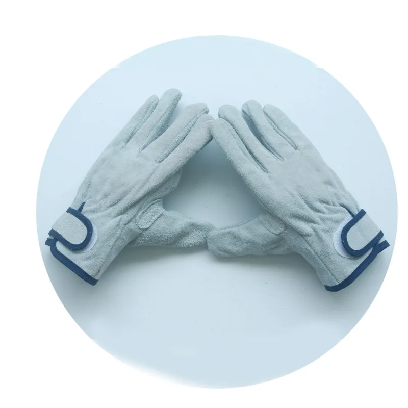 Hand Protection Welding Work Velcro Gloves Wear-resistant Safety Gloves For Electric Welding Handling