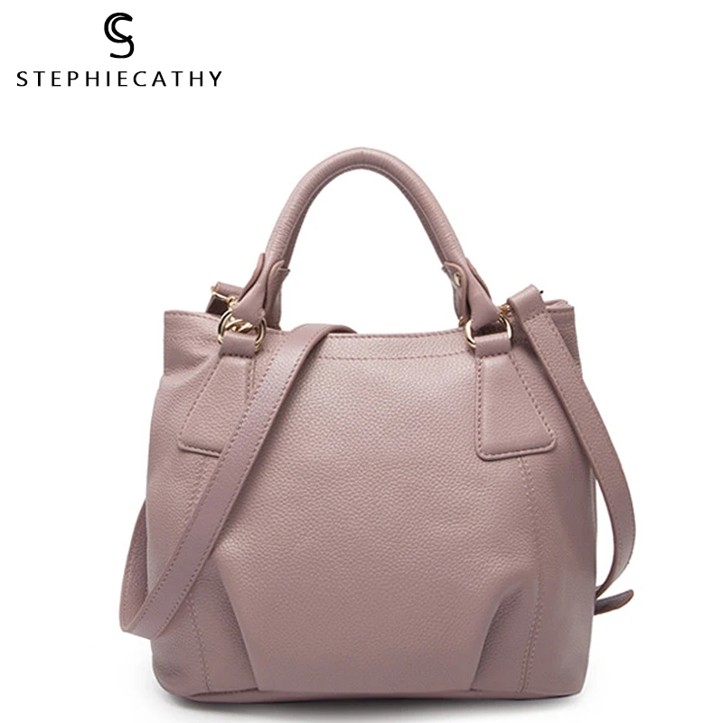 SC женская модная кожаная сумка-мешок брендовая дизайнерская сумка для девочек