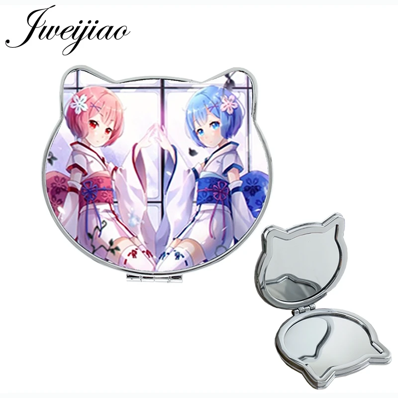 JWEIJIAO классический nihon kawaii Девушки ручной Макияж Зеркала Nippon мультфильм фирменный дизайн карманное зеркало винтажные изделия ручной работы DM116
