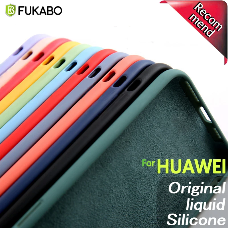 Оригинальный жидкий силиконовый роскошный чехол на для хуавей Huawei P40 P30 P20 Mate 20 30
