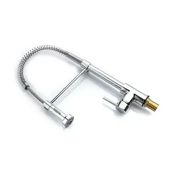 

Copper Spring Kitchen Faucet Hot and Cold Multi-Function Mixing Valve Pull Dish Sink Faucet Bathroom