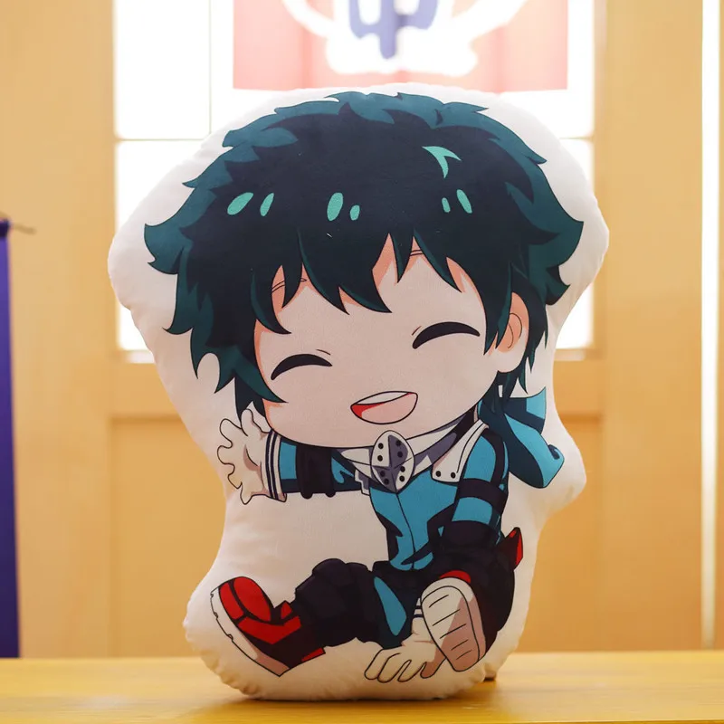 40 см аниме My Hero Academy Midoriya Izuku Bakugou Katsuki Todoroki Shouto OCHACO URARAKA Asui Tsuyu плюшевая подушка Мультяшные игрушки - Цвет: A