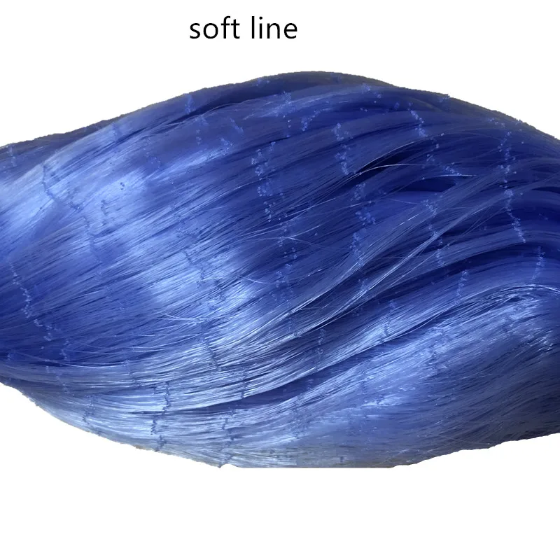 Description Picture 6 of item0.15mm Thickness Semi Finished Product Fishing Net Gill Net Monofilament Nylon Network Fishing Gear Reservoir Fish Net Supplies