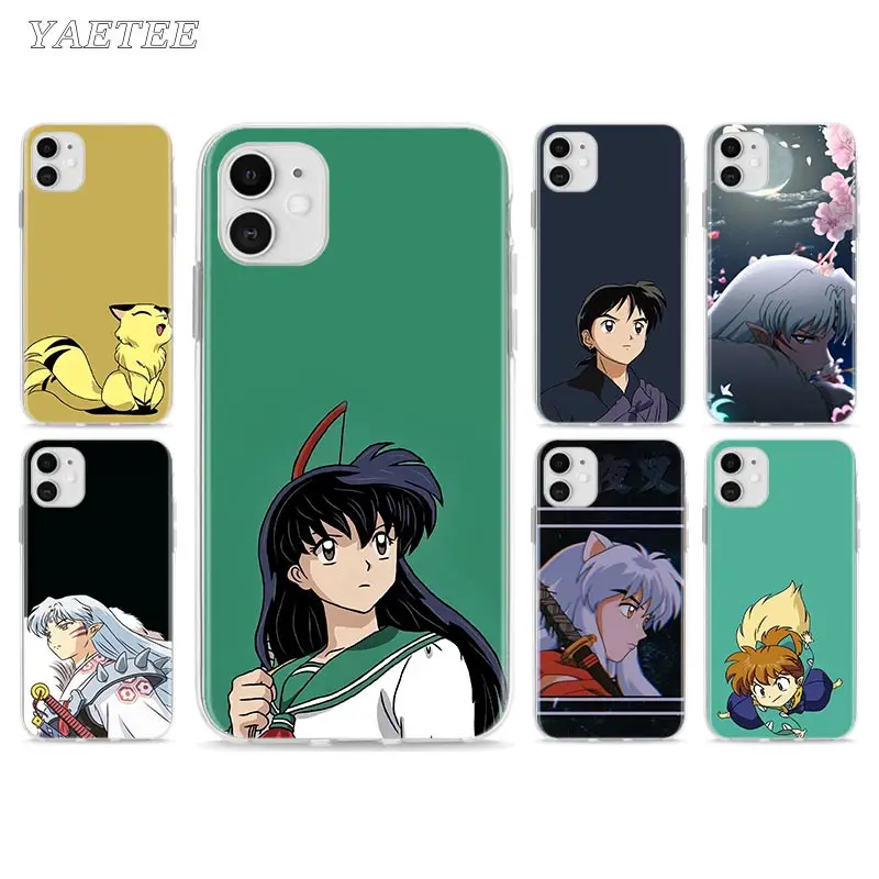 

Soft Phone Case For Apple iPhone 12 11 Pro Max SE 2020 X XS MAX XR 7 8 6S Plus Fundas Capa Back Cover Inuyasha Coque cases